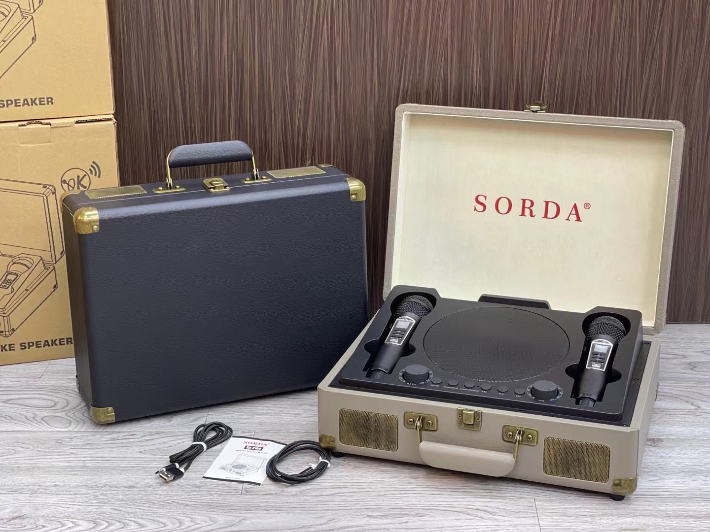 SD-2109 Carry-on type BT Speaker Bluetooth Audio Wireless Handheld Home KTV Singing Bar Outdoor Karaoke Mic Speakers All-in-one Equipment 4000mAh Battery - Edragonmall.com