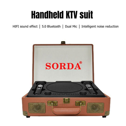 SD-2109 Carry-on type BT Speaker Bluetooth Audio Wireless Handheld Home KTV Singing Bar Outdoor Karaoke Mic Speakers All-in-one Equipment 4000mAh Battery - Edragonmall.com