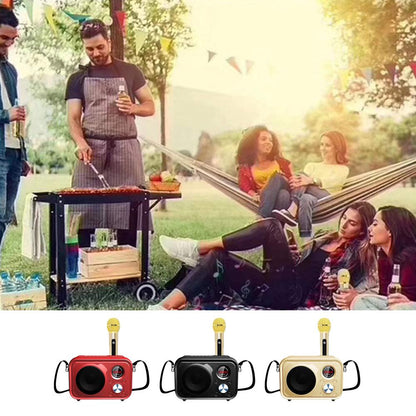 SDRD Sd-501 Home Speaker Microphone Integrated Single Sing Mobile Phone Karaoke | Red - Edragonmall.com