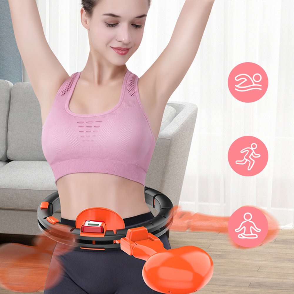 Smart Hula Hoop Auto-Spinning Hip Hula Hoop Exercise Lose Weight Detachable Sports Circle - Edragonmall.com