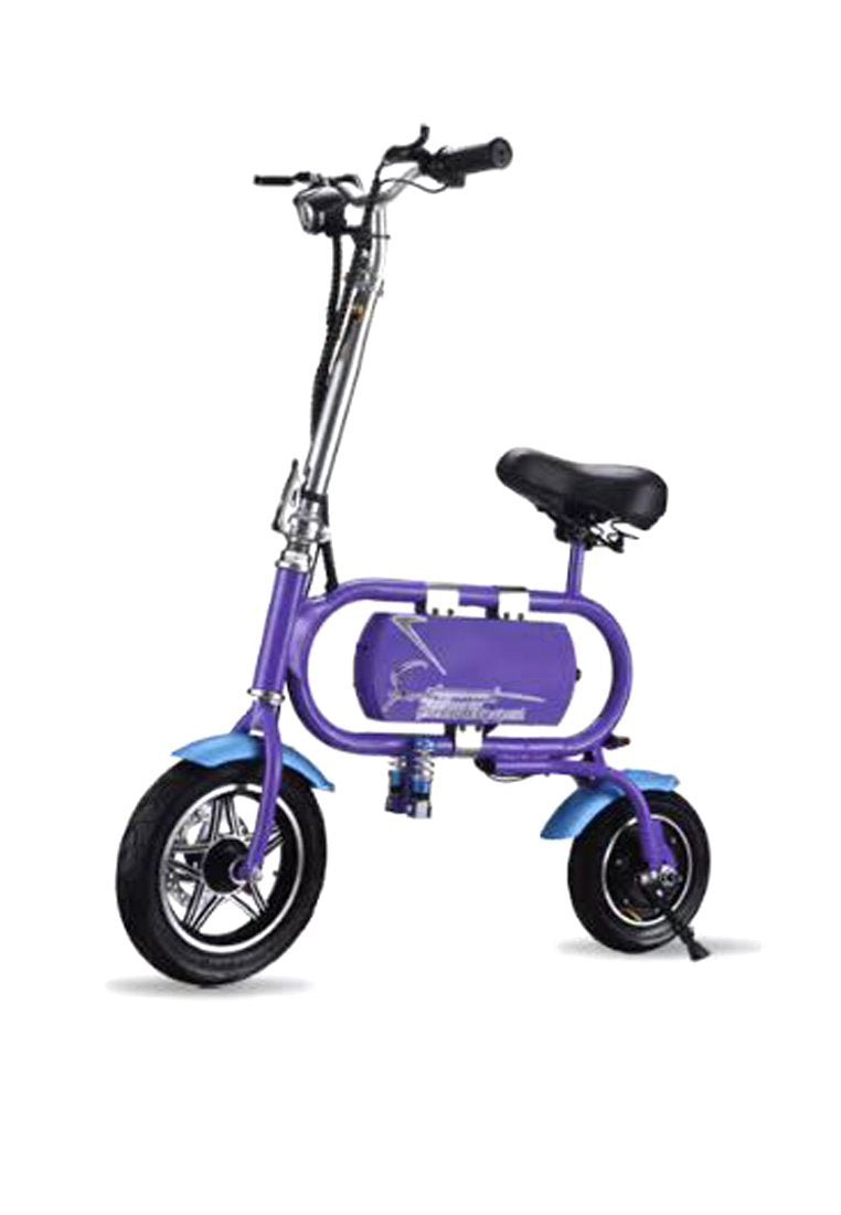 T1 Smart Setr Electric Bike 36V 8A Lithium Battery 12 Inch Wheels Aluminum Alloy + Magnesium Alloy Frame -Purple - Edragonmall.com