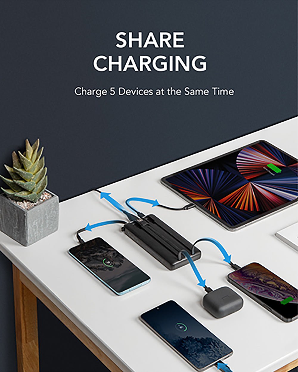 Veger VP2047 20000mah Power Bank Build-in 4 Cables - Edragonmall.com