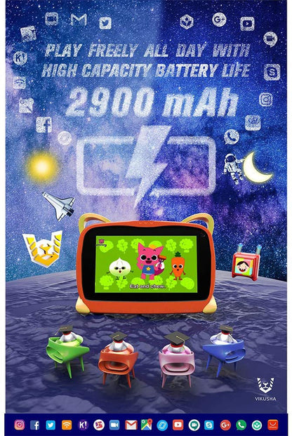 VK-R1 7inch table PC Kids Education Tablet PC,7 inch,1GB Ram,8GB,Kids Mode,Designed for Kids Education - Edragonmall.com