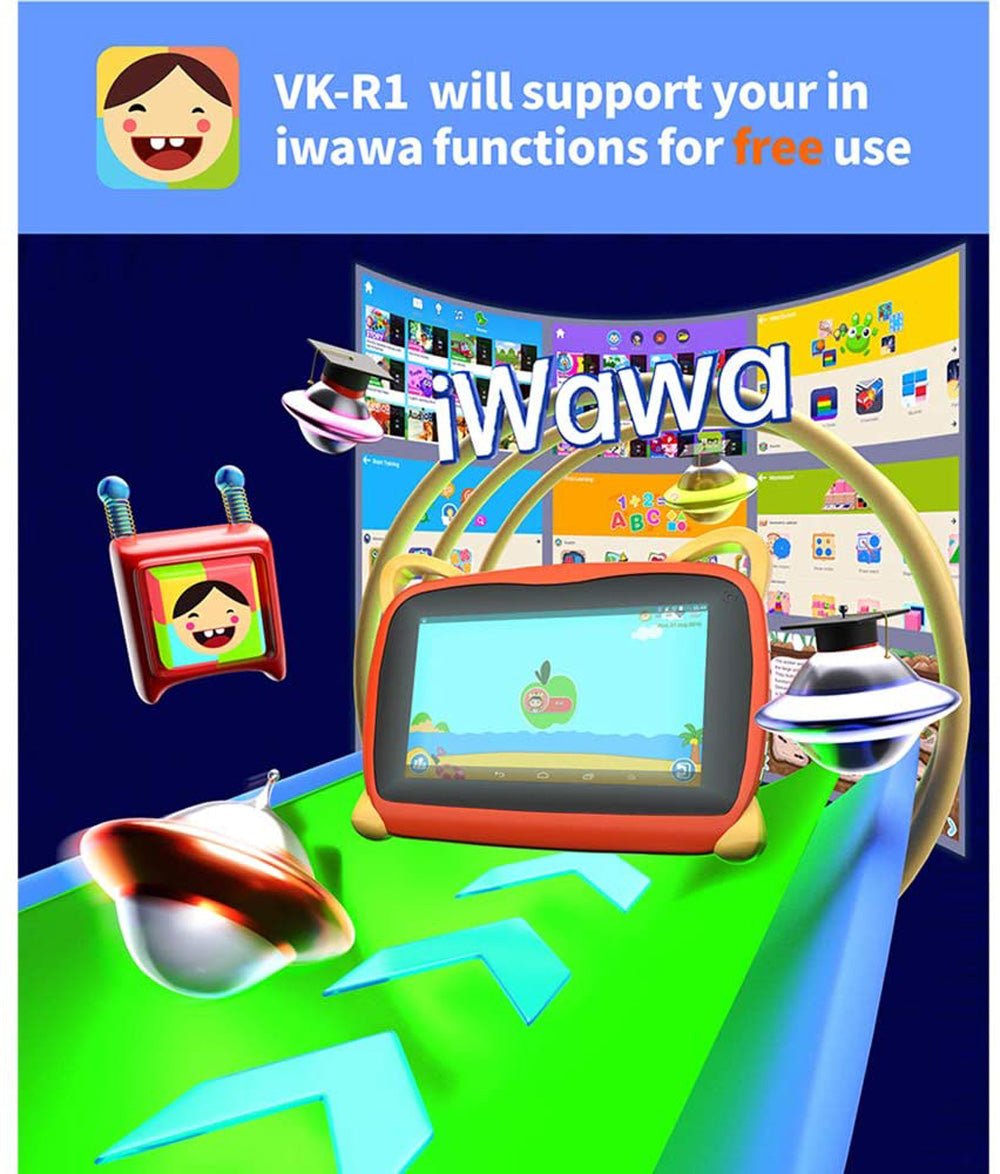 VK-R1 7inch table PC Kids Education Tablet PC,7 inch,1GB Ram,8GB,Kids Mode,Designed for Kids Education - Edragonmall.com