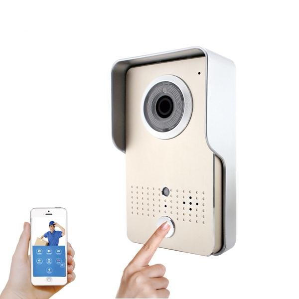 Wireless Video Doorbell with Two Way Intercom and Remotely Unlock Door Camera - Edragonmall.com