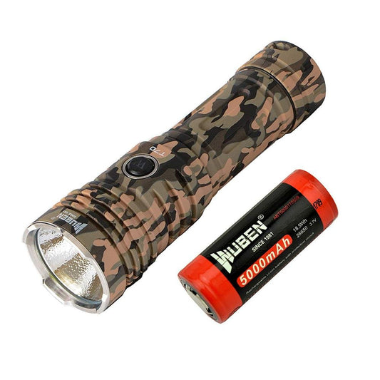 WUBEN T70 4200 Lumens Cree XHP70.2 LED Rechargeable LED 26650 High Performance Flashlight for Outdoor and Camping Activities - Edragonmall.com