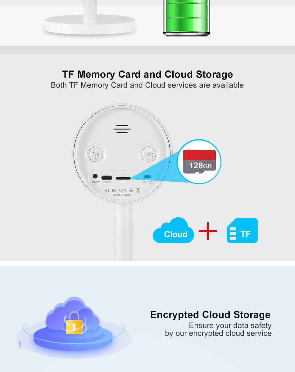 X8-1080P-WiFi Clock Camera Wireless Clock Camera Head, Top Quality New Design Table Clock - Edragonmall.com
