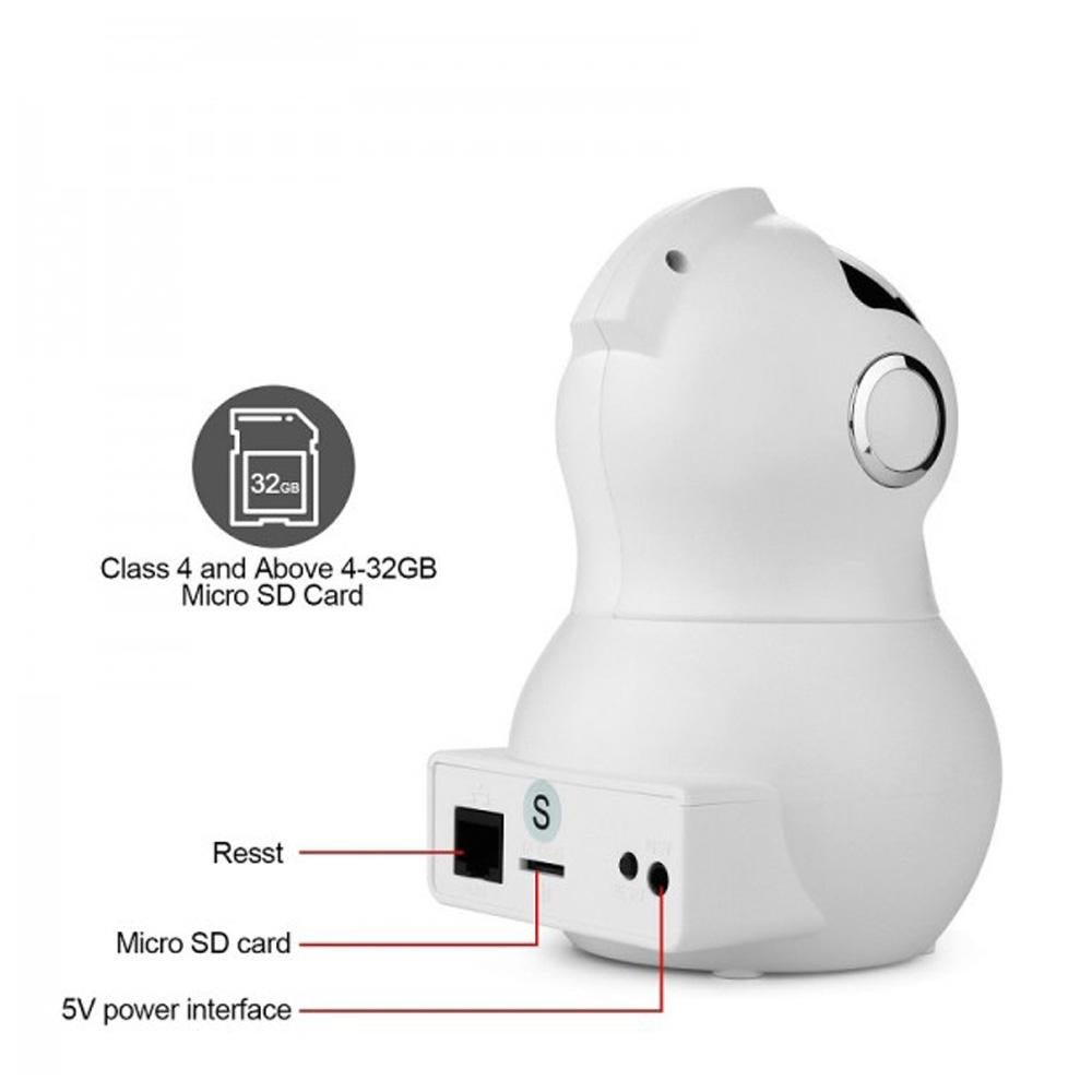 XY - R9820 - Q8 Cloud Ant Shaking Machine Networking IP Cameras - White - Edragonmall.com