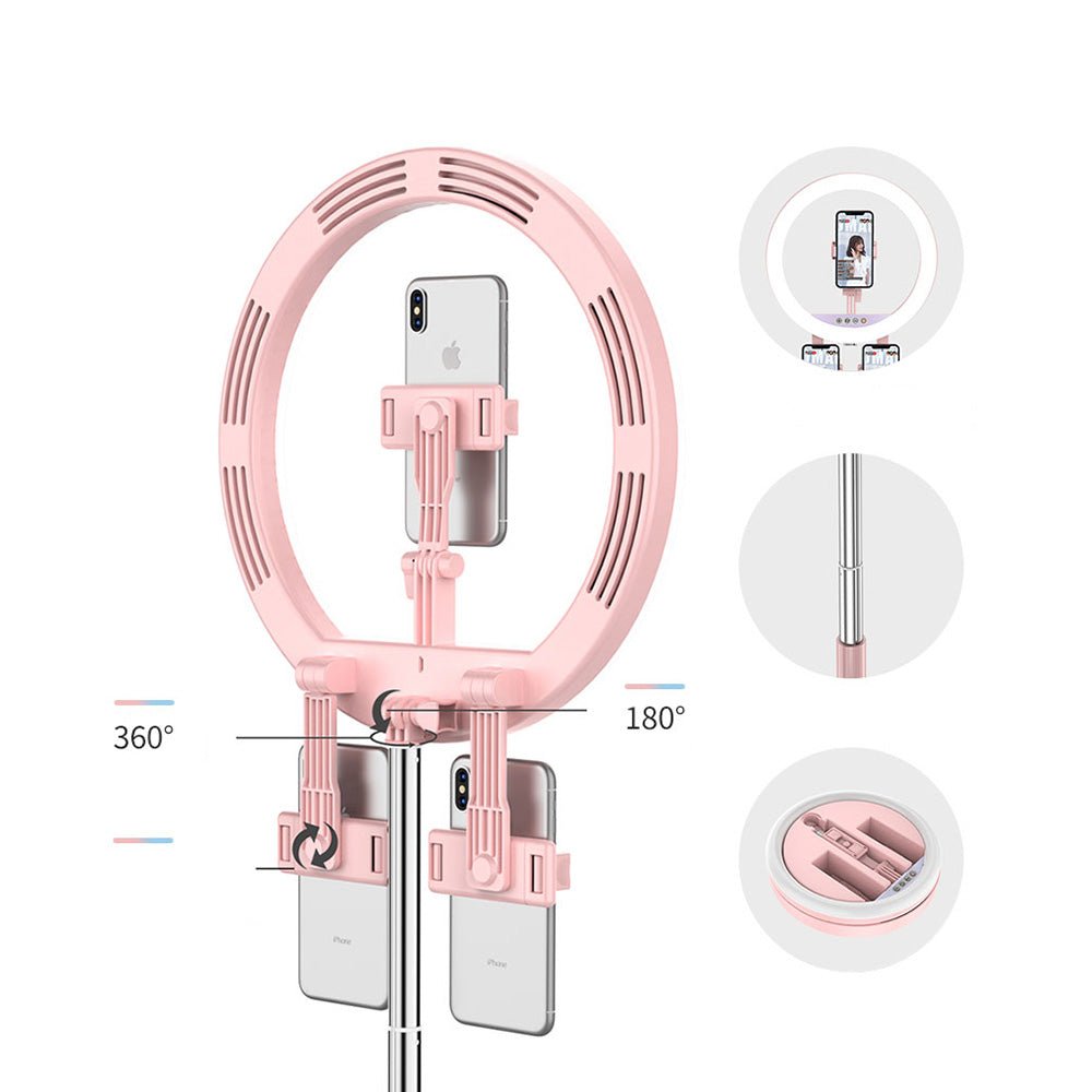 Y1 3 mobiles phones integrated fold live supplementary light | Pink - Edragonmall.com