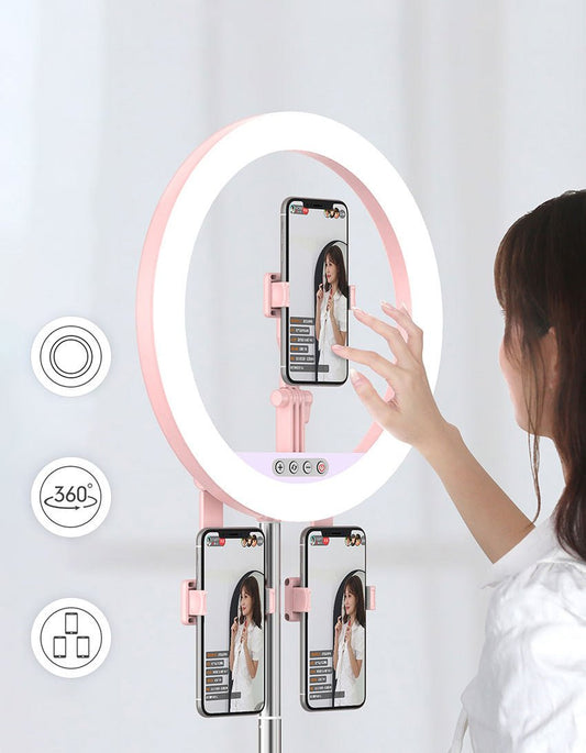 Y1 3 mobiles phones integrated fold live supplementary light | Pink - Edragonmall.com