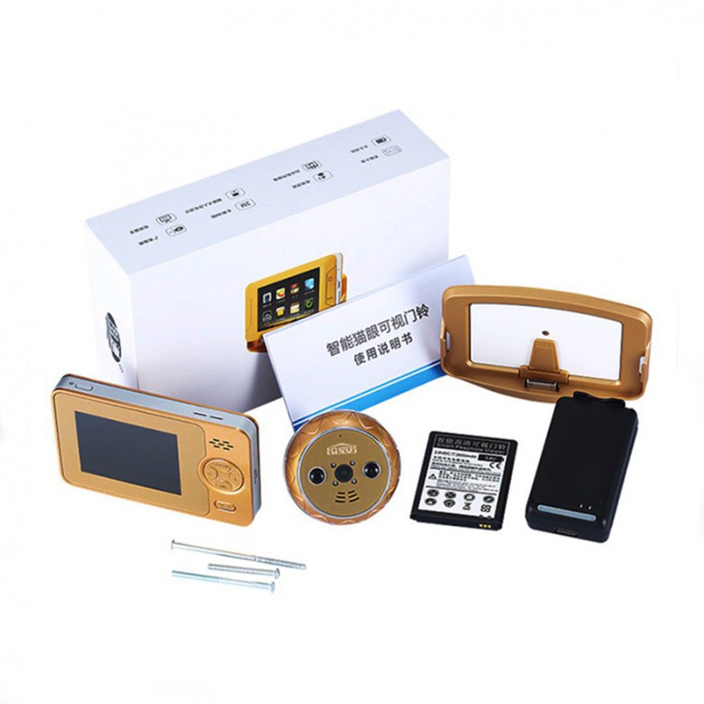 ZJA-T56 Smart Doorphone Electronic Cat Eye Door With Infrared Night Vision - Edragonmall.com